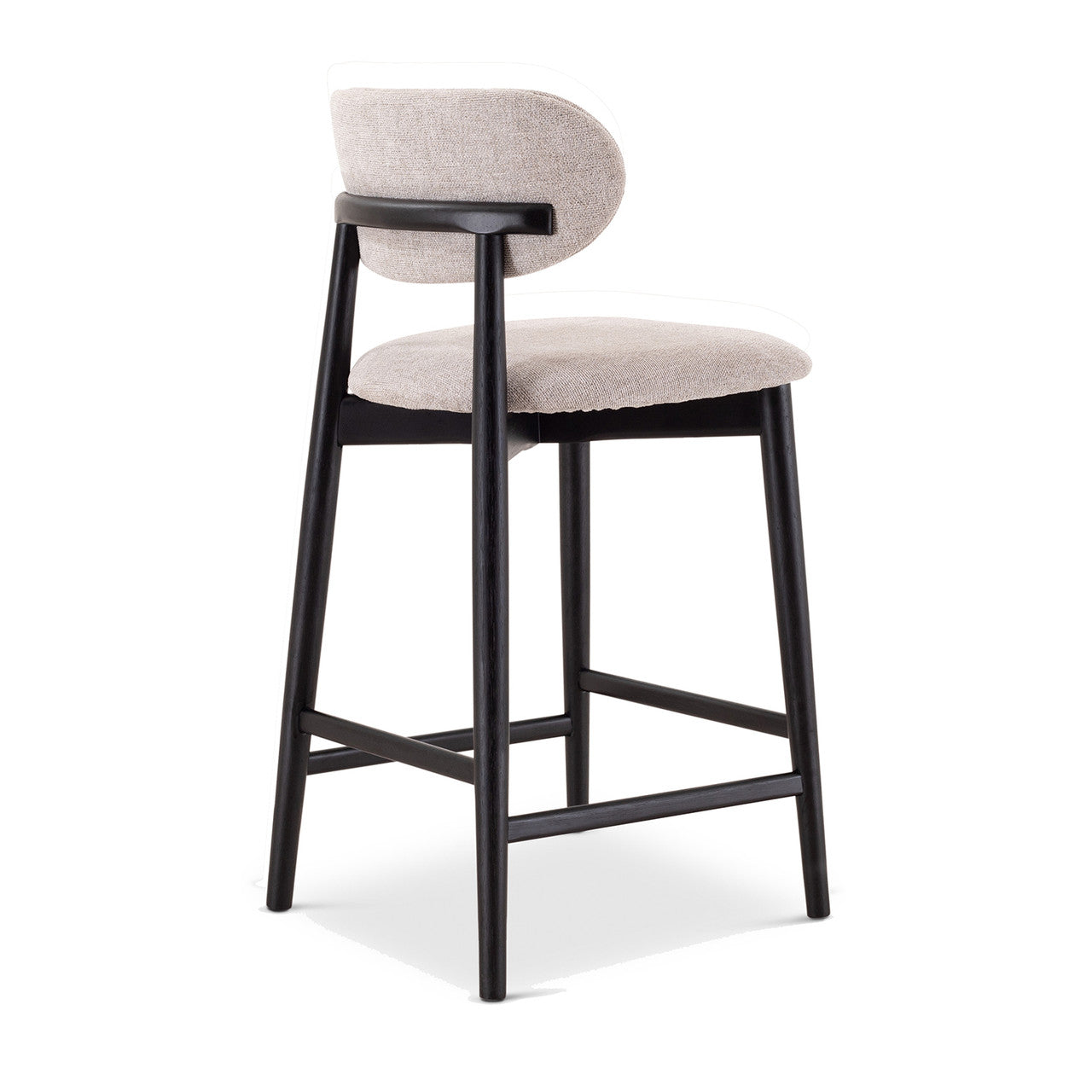 Lucia Counter Stool - Harvest Jute Seat - Ebano Frame