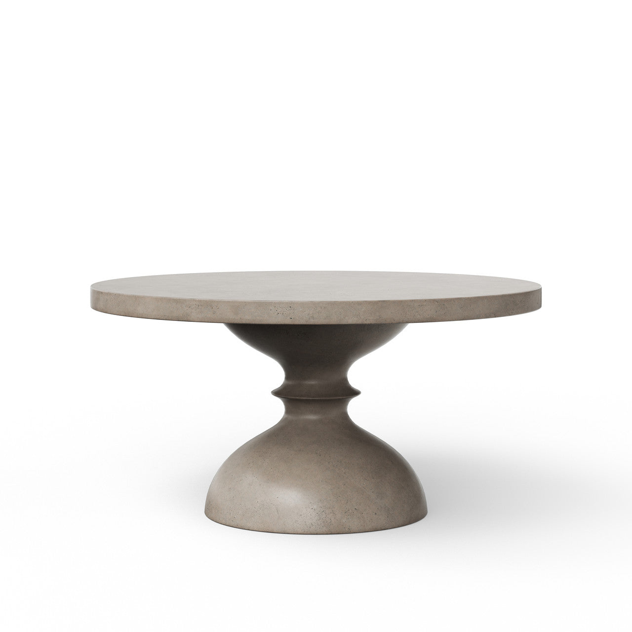 Mixx - Spindle 59" Round Dining Table - Dark Grey