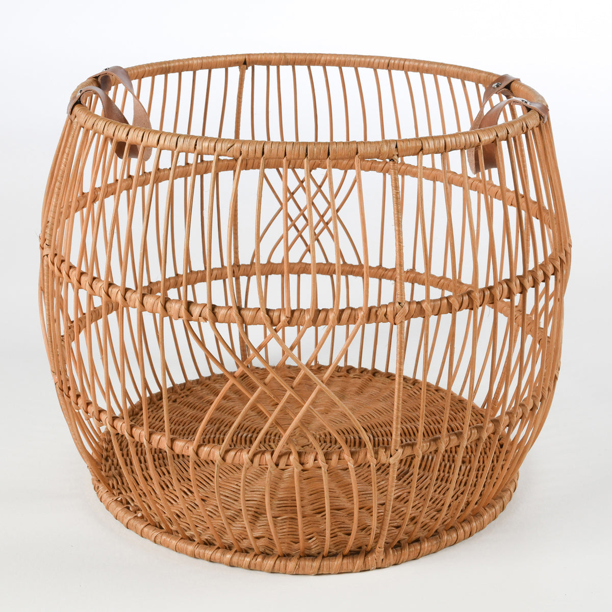 Rattan Iron Basket - Natural - Medium