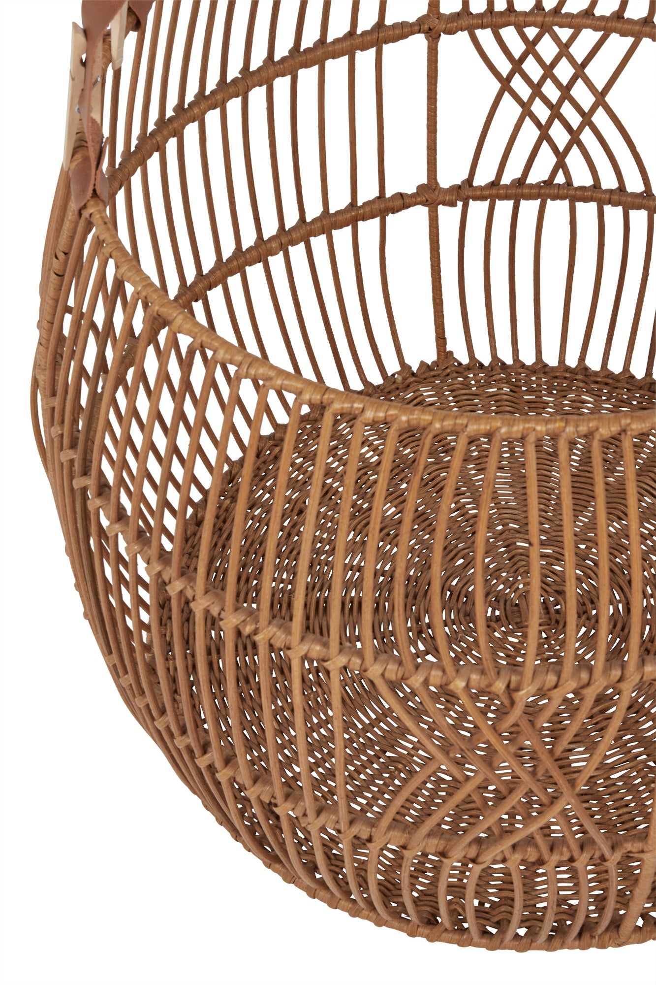 Rattan Iron Basket - Natural - Medium