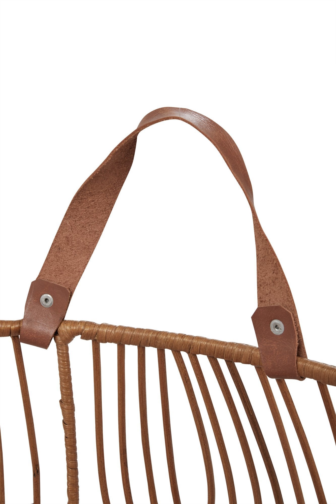 Rattan Iron Basket - Natural - Medium