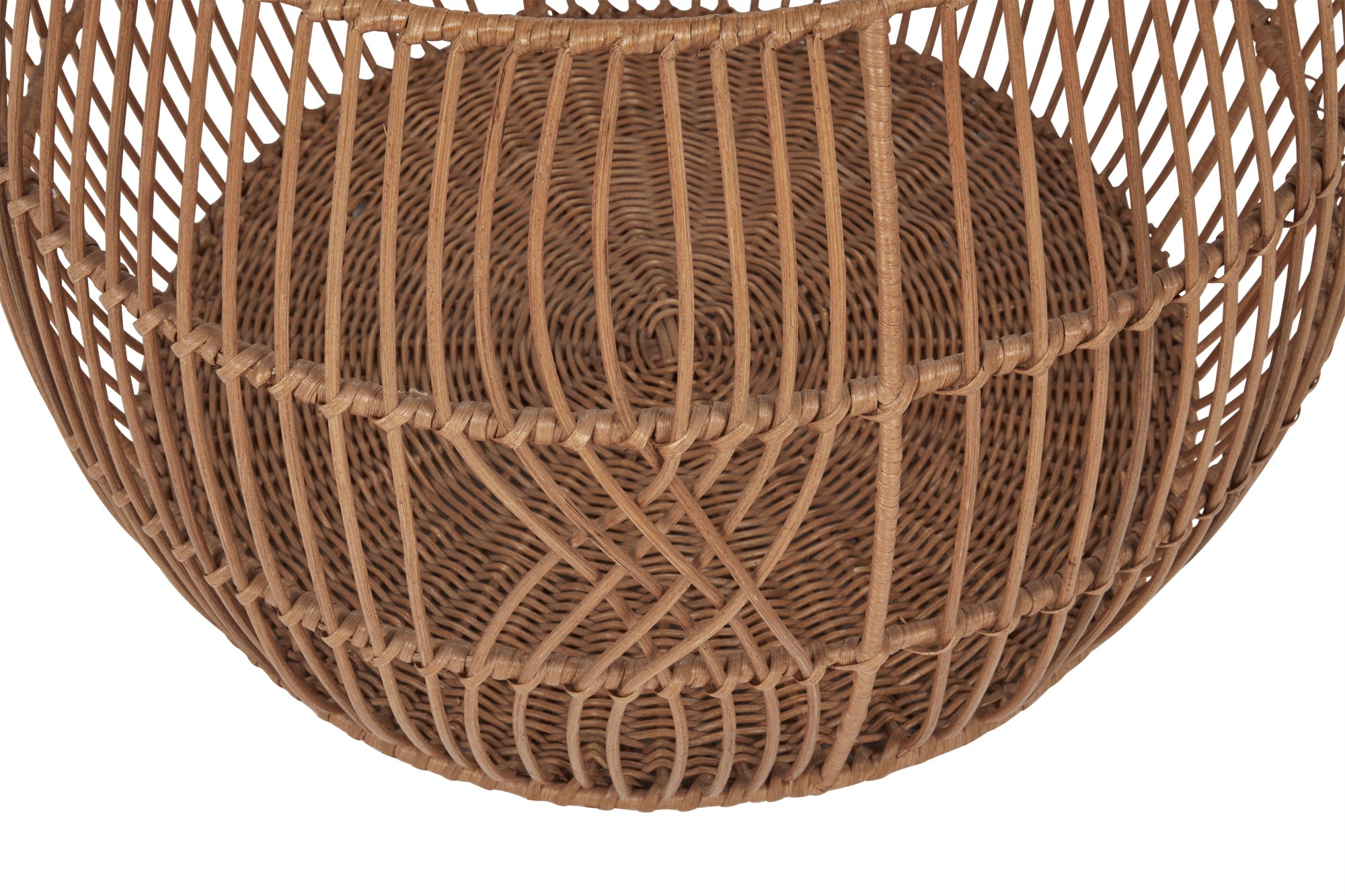 Rattan Iron Basket - Natural - Medium