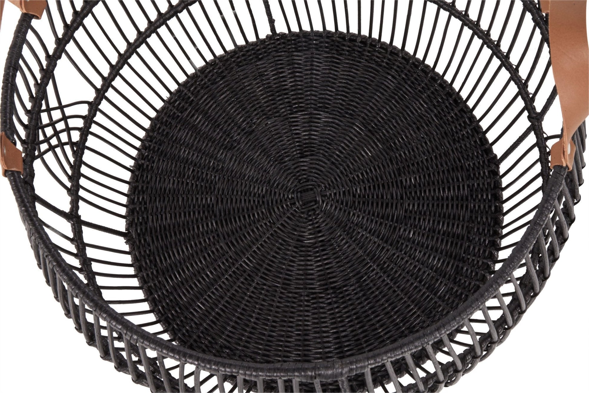 Rattan Iron Basket - Black - Medium