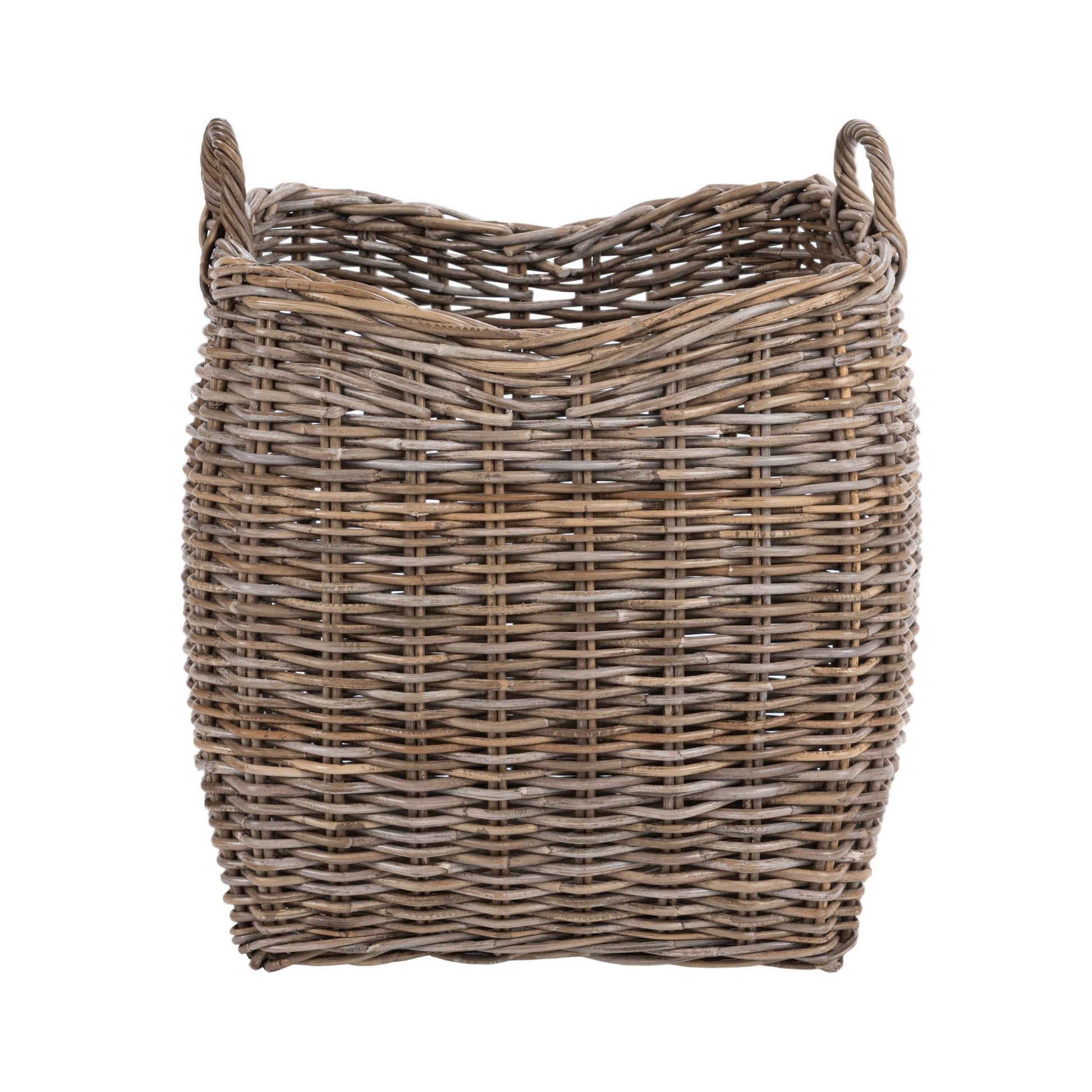Kubu Rattan Tall Basket - Gray
