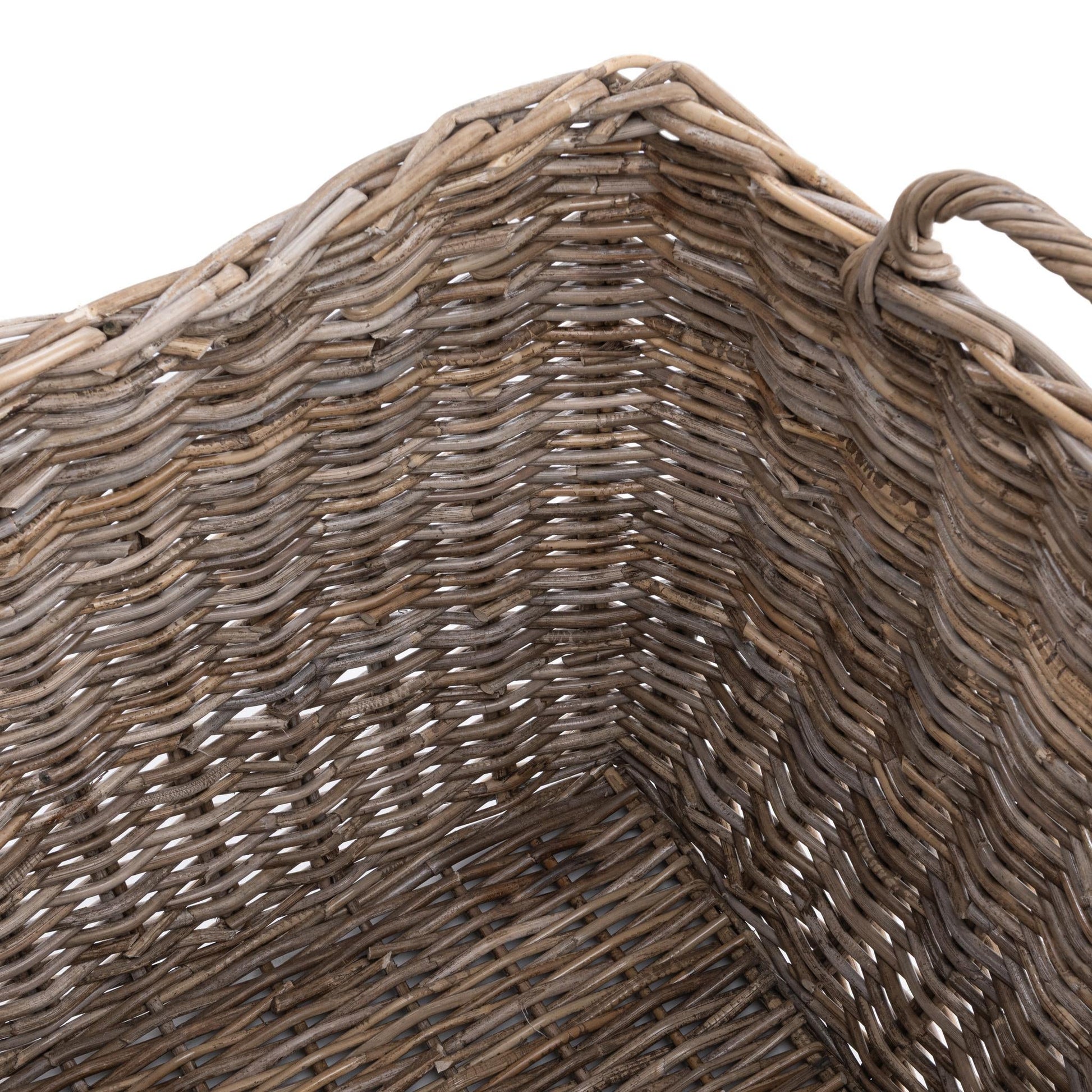 Kubu Rattan Tall Basket - Gray