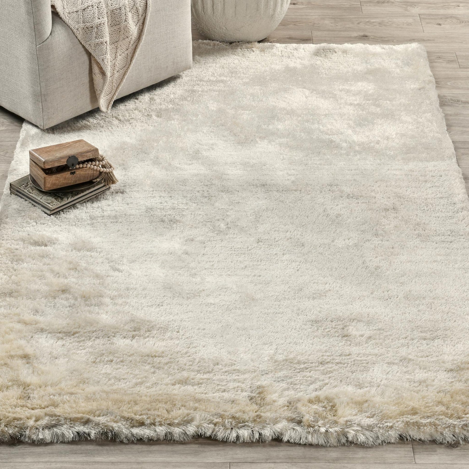 Carter Shag Rug - Ivory - 2'x3'