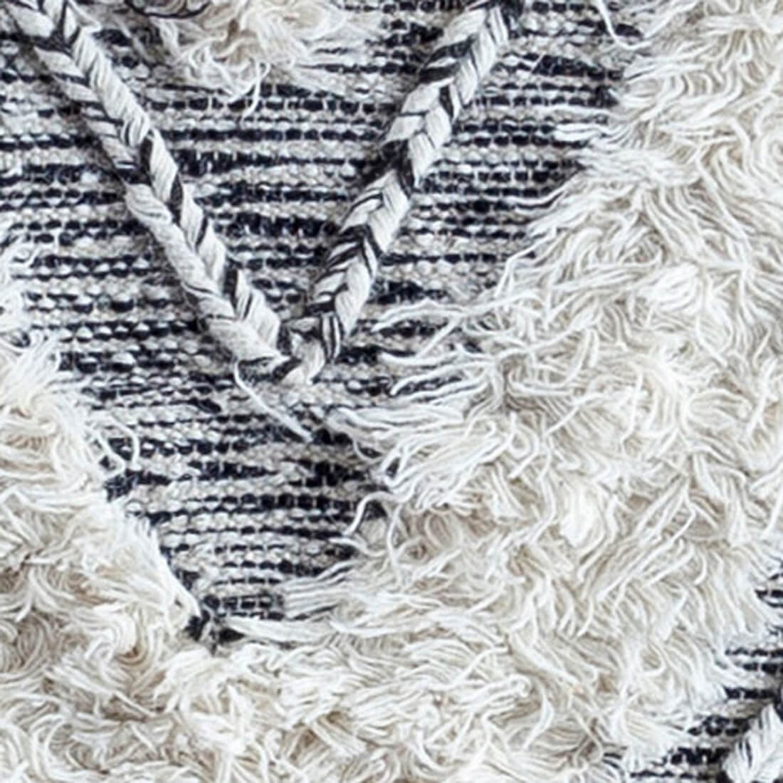 Chevron Moroccan Kilim Shag Area Rugs