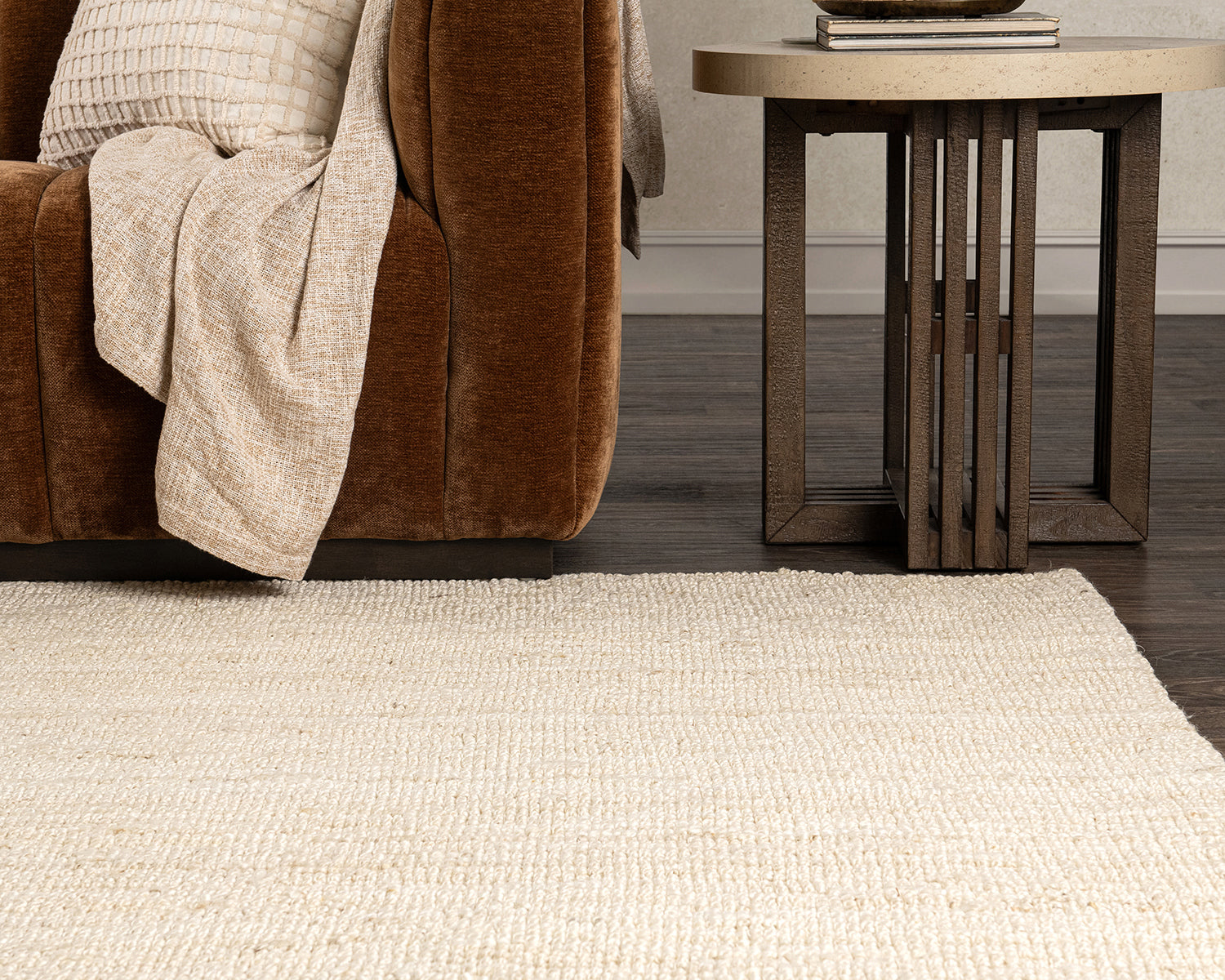 Mini Boucle Rug - Ivory - 2'x3'