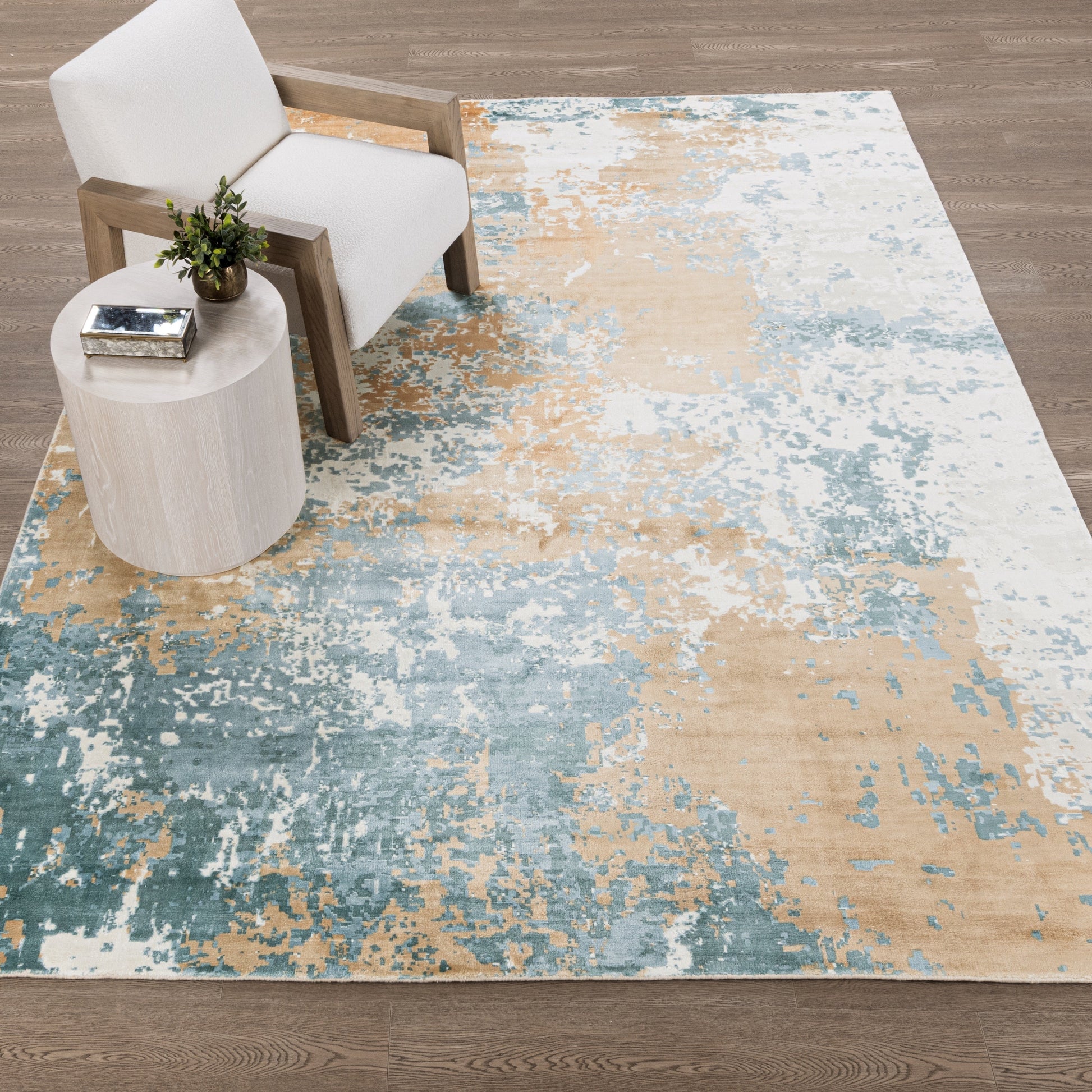 Vienna Distressed Rug - Mineral Blue Multi - 2'x3'