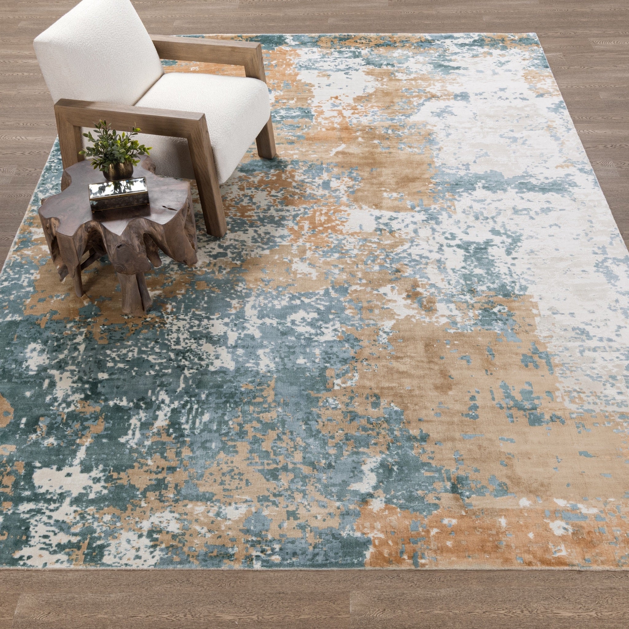Vienna Distressed Rug - Mineral Blue Multi - 2'x3'