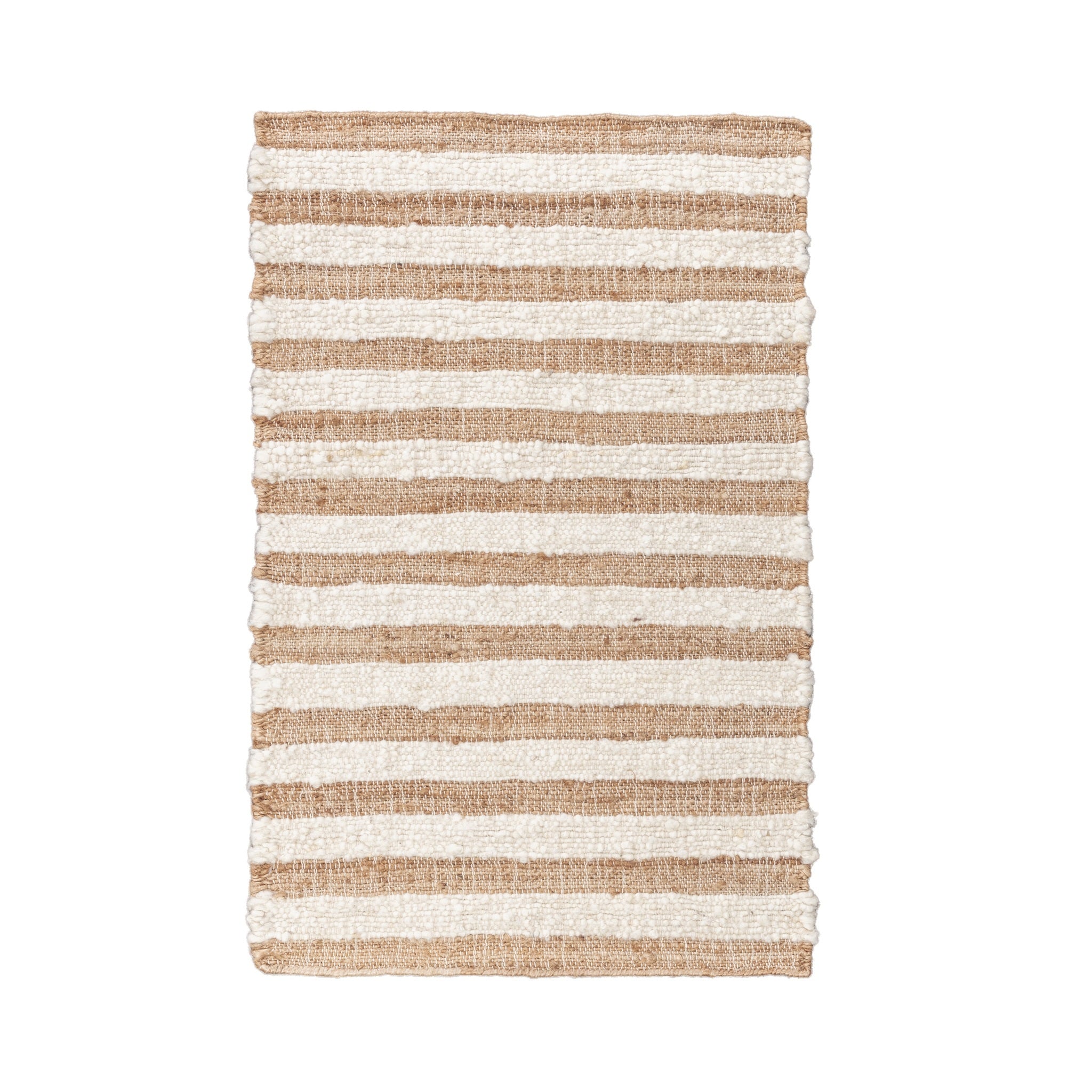 Rhodes Stripe Rug - Natural/Ivory - 1'x1'