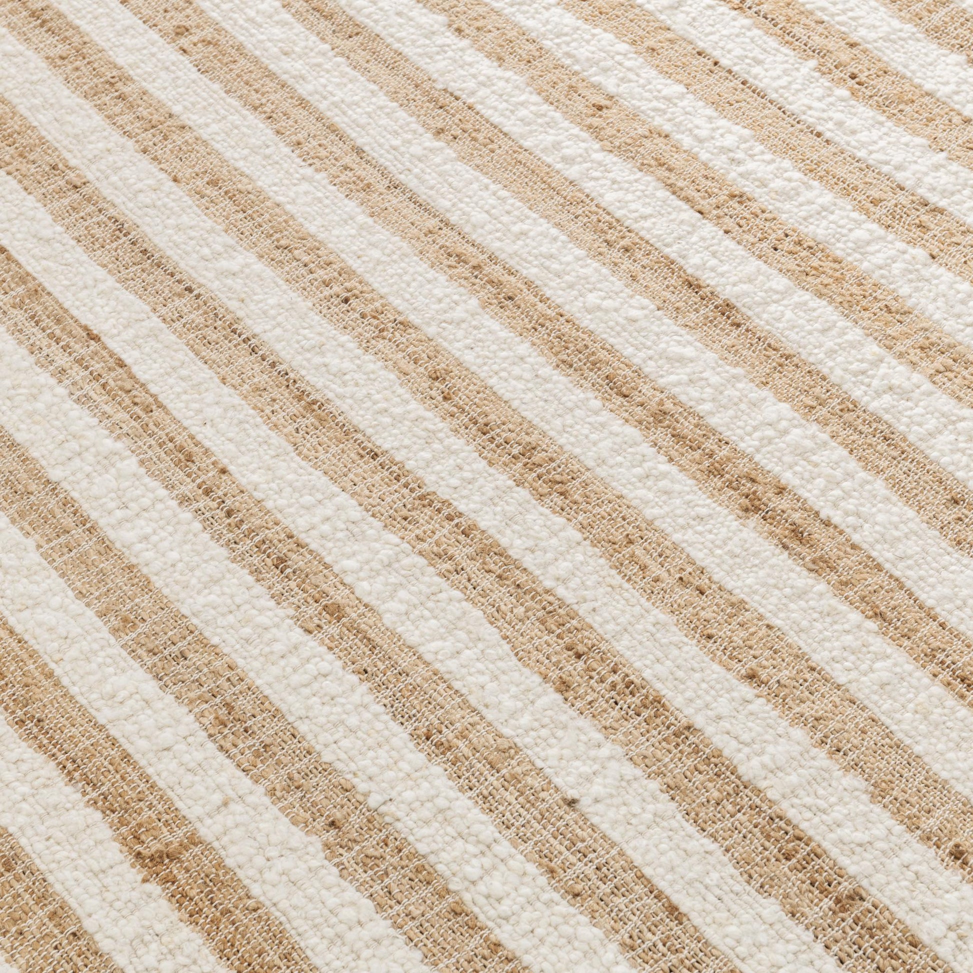 Rhodes Stripe Rug - Natural/Ivory - 1'x1'