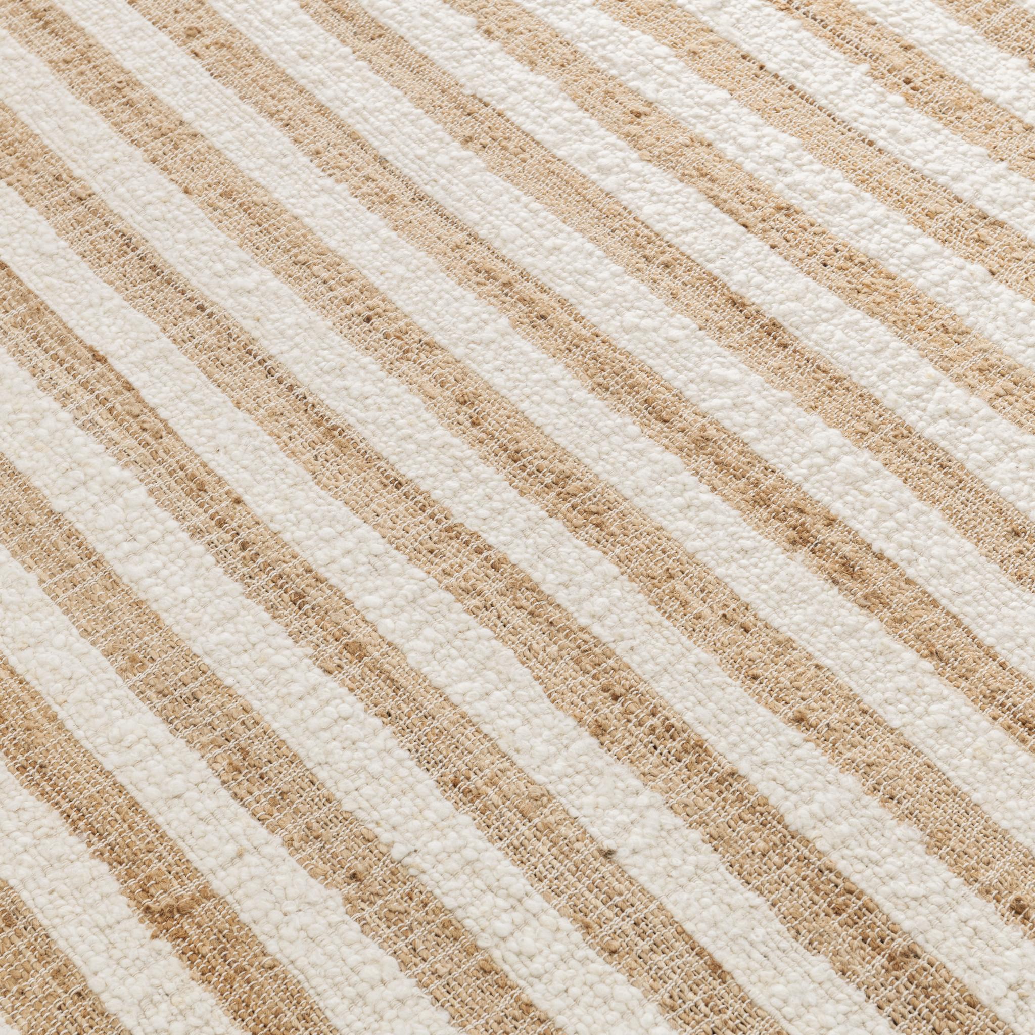 Rhodes Stripe Rug - Natural/Ivory - 1'x1'