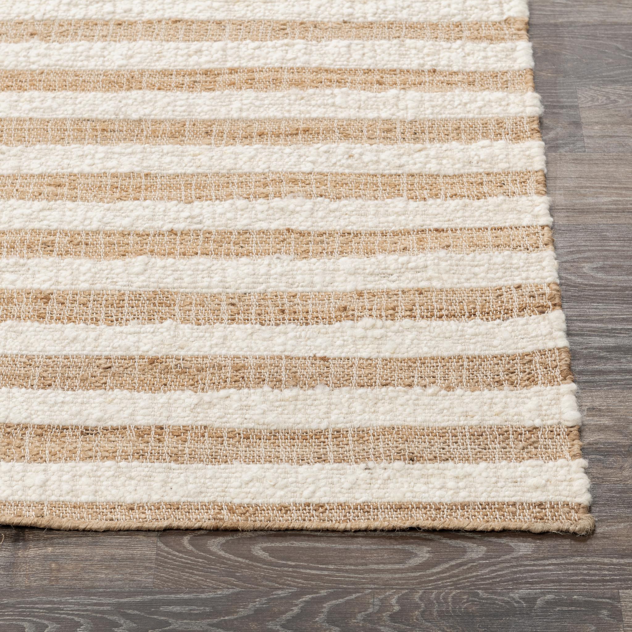 Rhodes Stripe Rug - Natural/Ivory - 1'x1'
