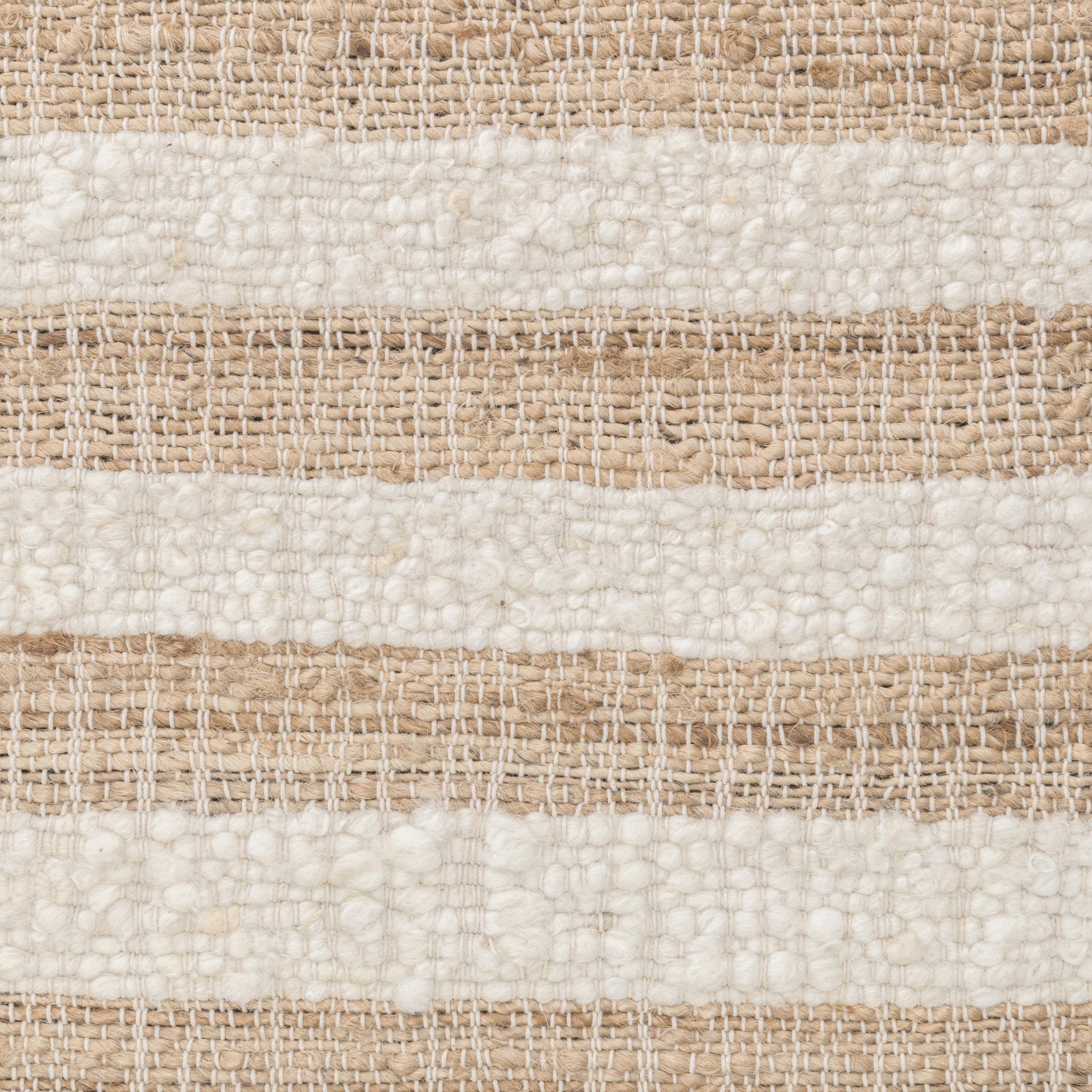 Rhodes Stripe Rug - Natural/Ivory - 1'x1'