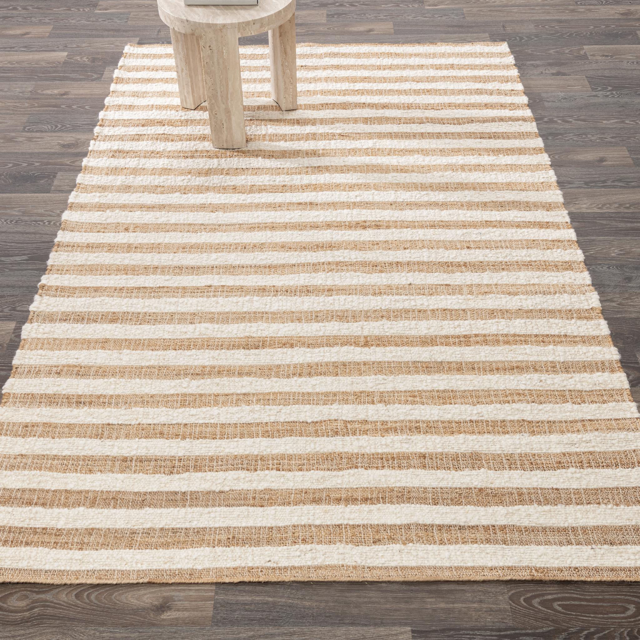 Rhodes Stripe Rug - Natural/Ivory - 1'x1'