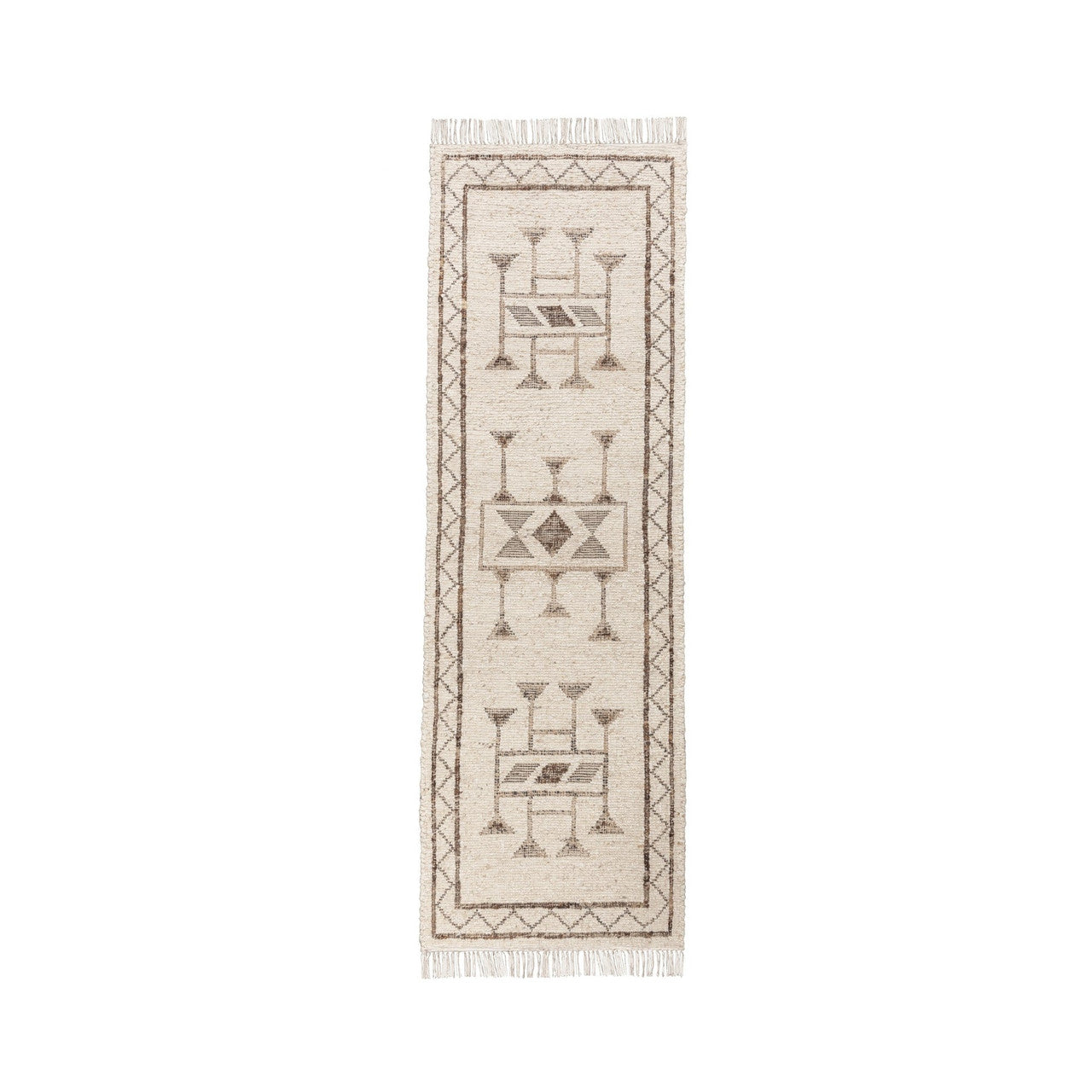 Gazi Ivory/Brown Multi