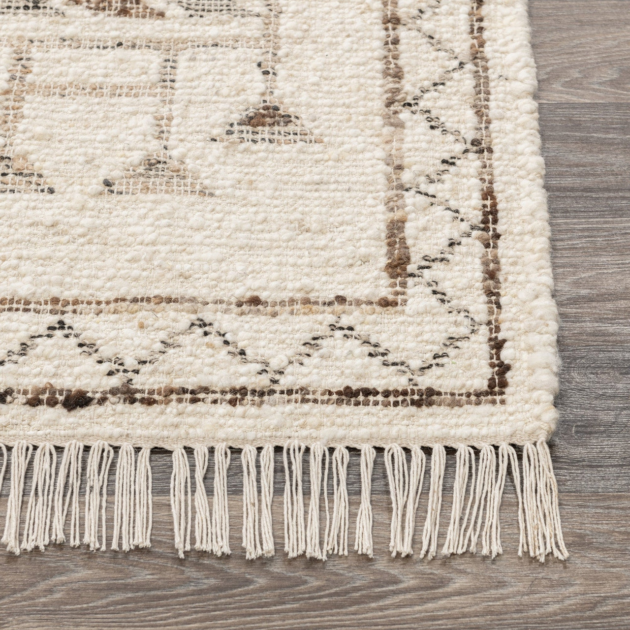 Gazi Ivory/Brown Multi