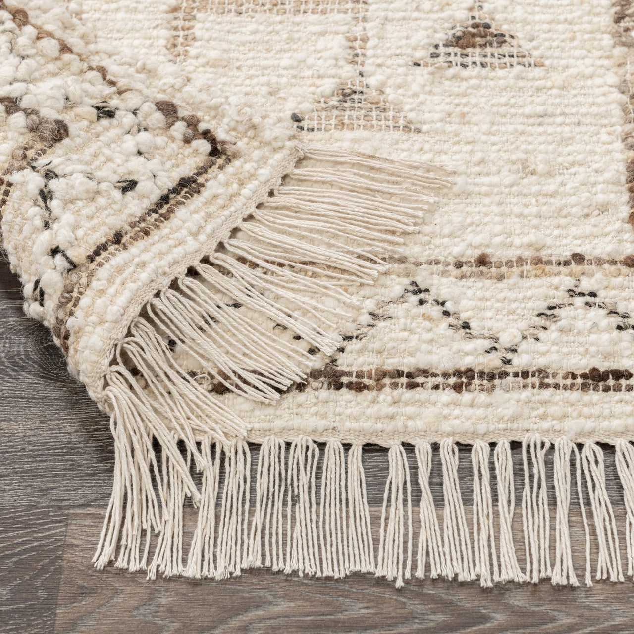 Gazi Ivory/Brown Multi