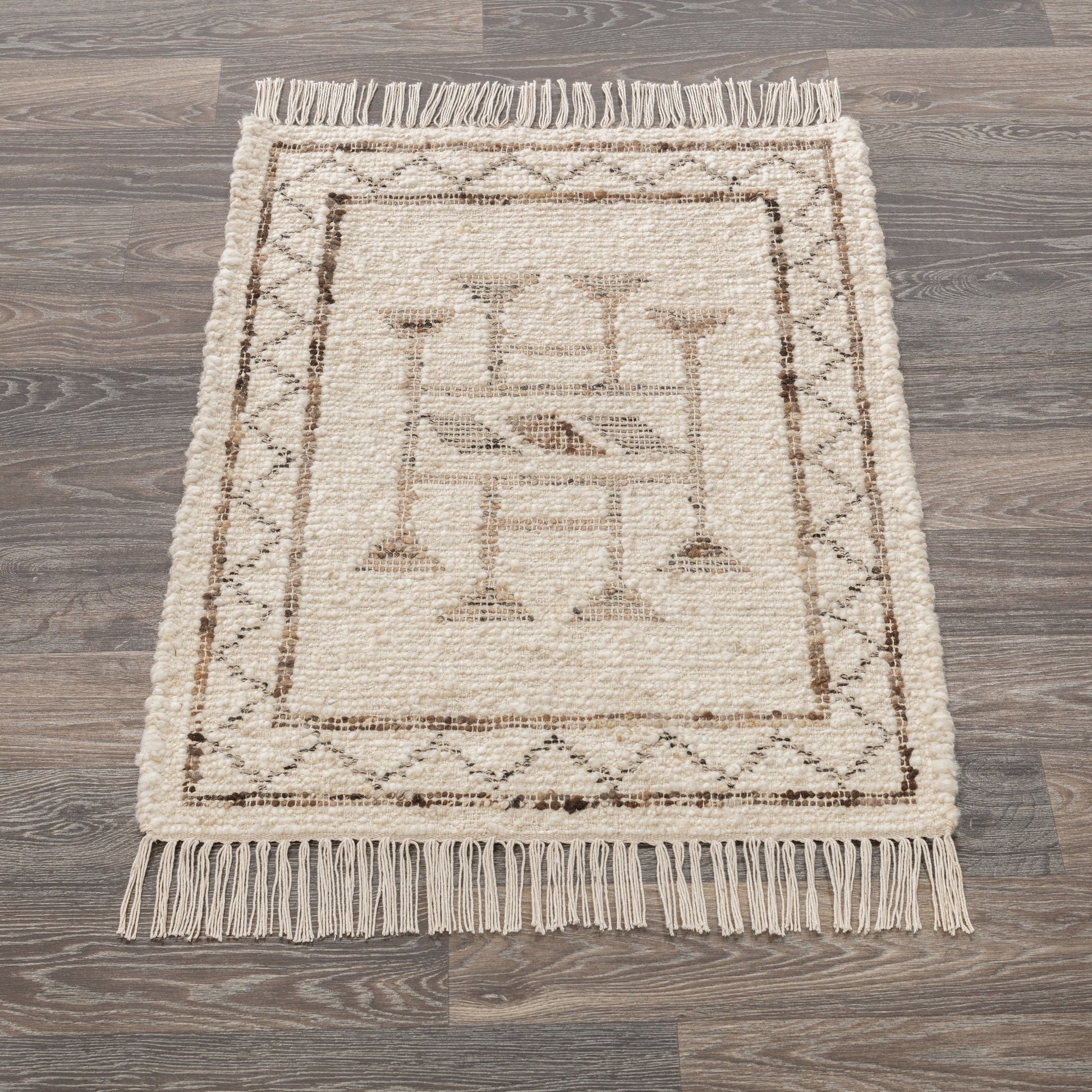 Gazi Rug - Ivory/Brown Multi - 2'x3'