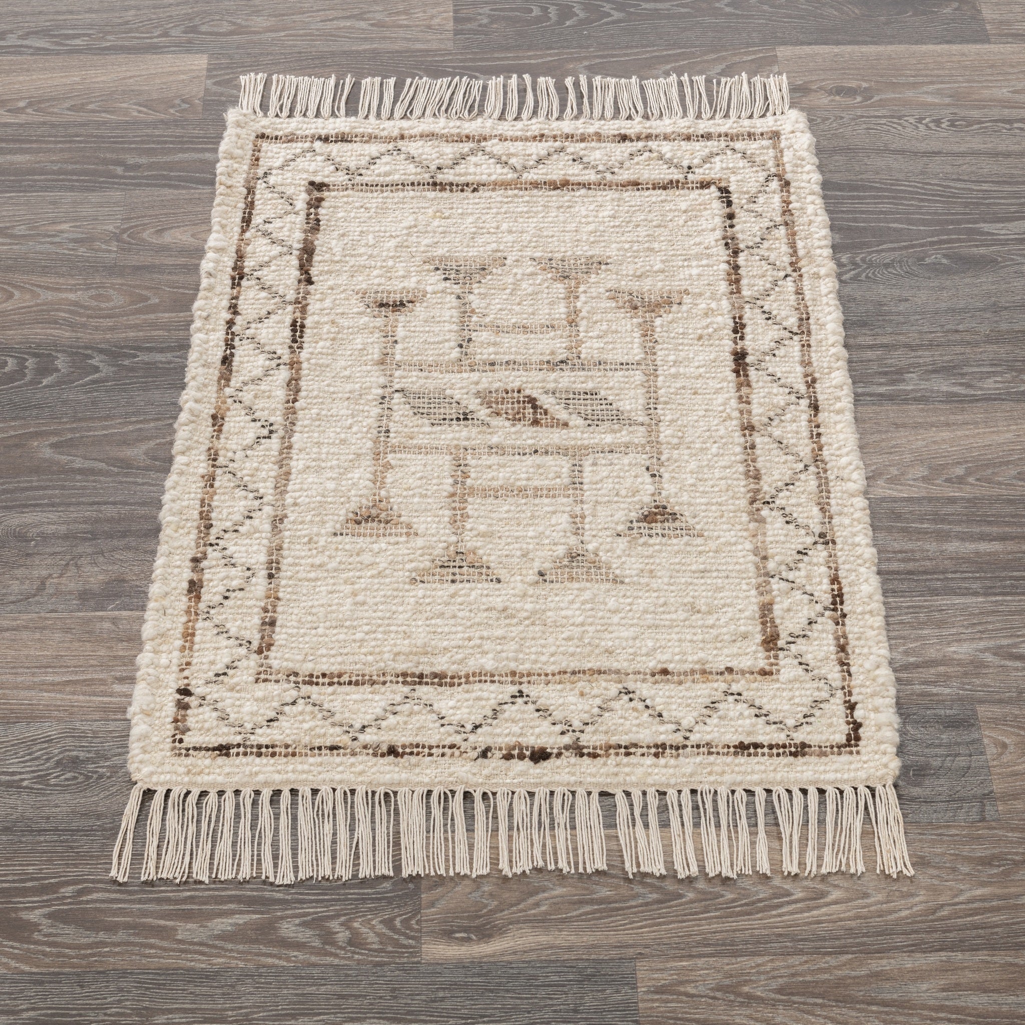 Gazi Rug - Ivory/Brown Multi - 2'x3'