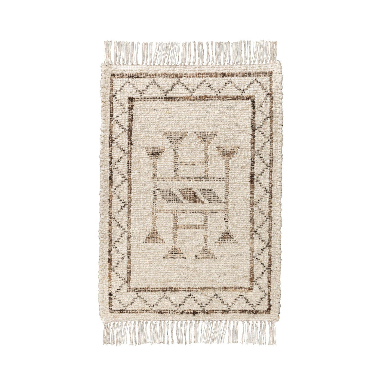 Gazi Ivory/Brown Multi