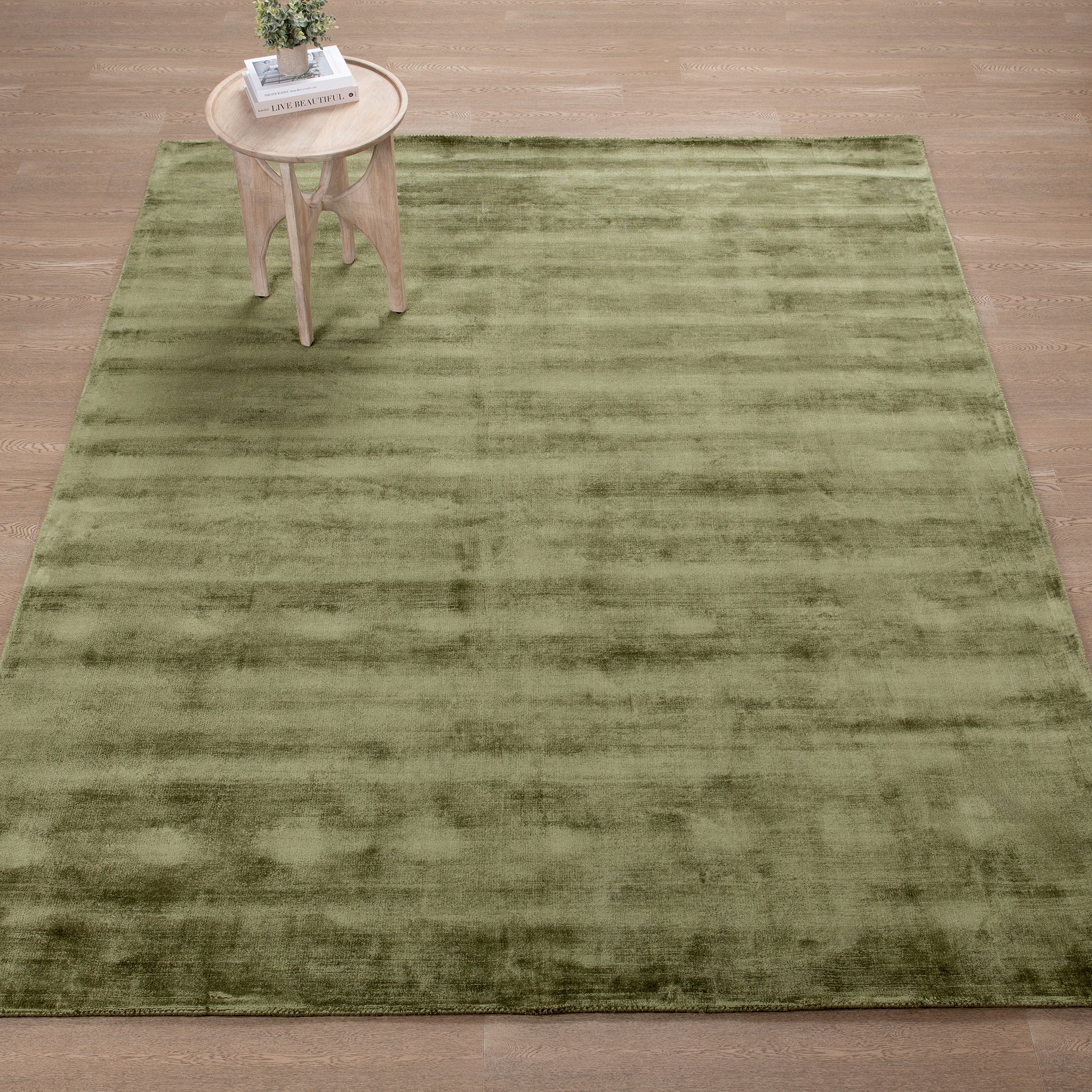 Berlin Distressed Rug - Olive Green - 1x1