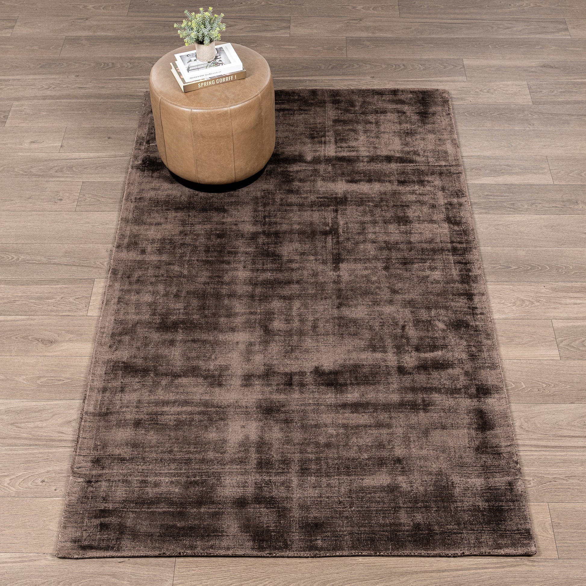 Berlin Distressed Rug - Ganache Brown - 1x1