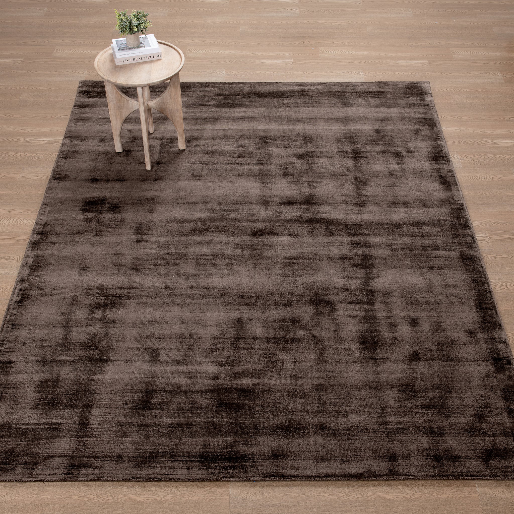 Berlin Distressed Rug - Ganache Brown - 1x1