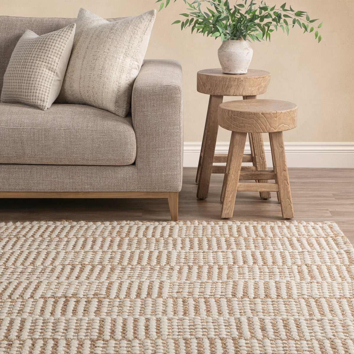 Osuna Rug - Ivory/Natural / 2'x3' / Rug by Classic Home - view 6