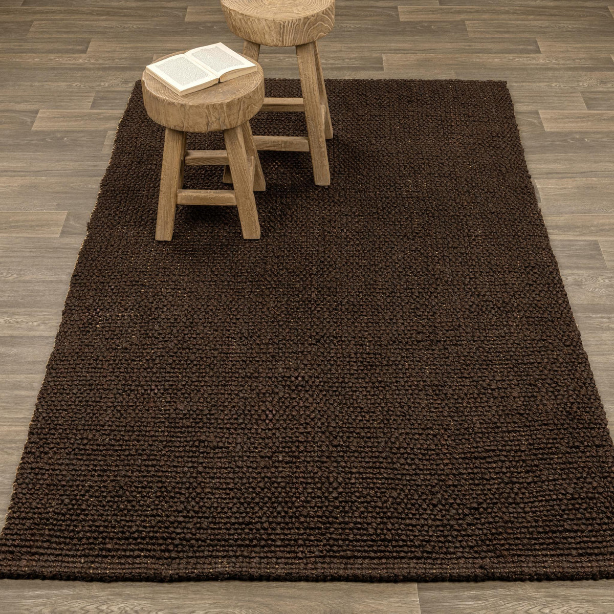 Chunky Loop Rug - Ganache Brown / 9'x12' / Rug by Classic Home - view 5