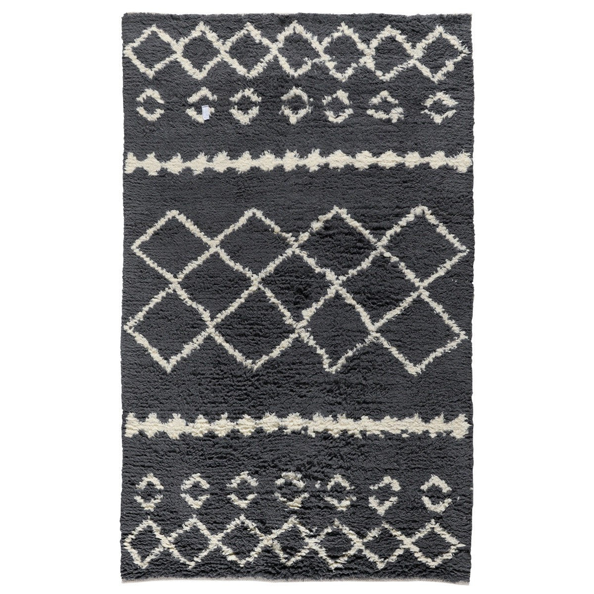 Bohemian Smoke Gray Shag Area Rugs