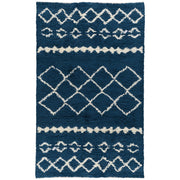 Bohemian Prussian Blue Shag Area Rugs