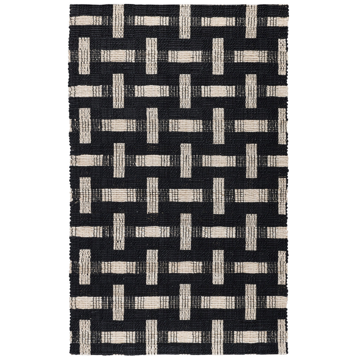Preston Rug - Black/Ivory - 2'x3'