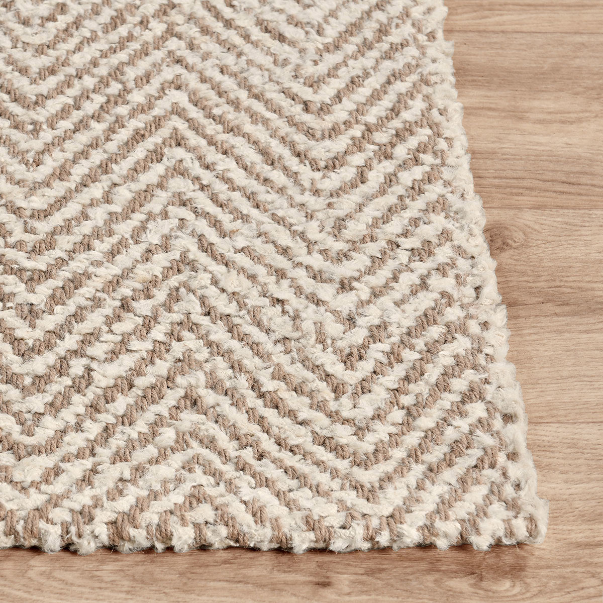 Herringbone Rug - Chenille Ivory/Natural - 5'x8'
