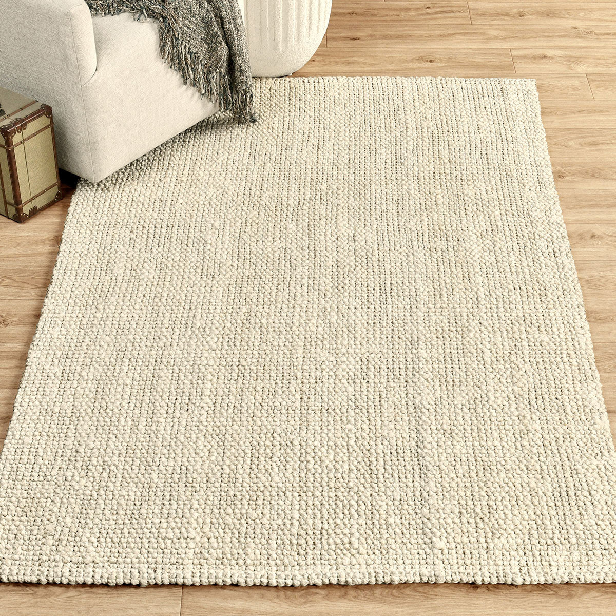 Chunky Loop Rug - Ivory - 2'x3'