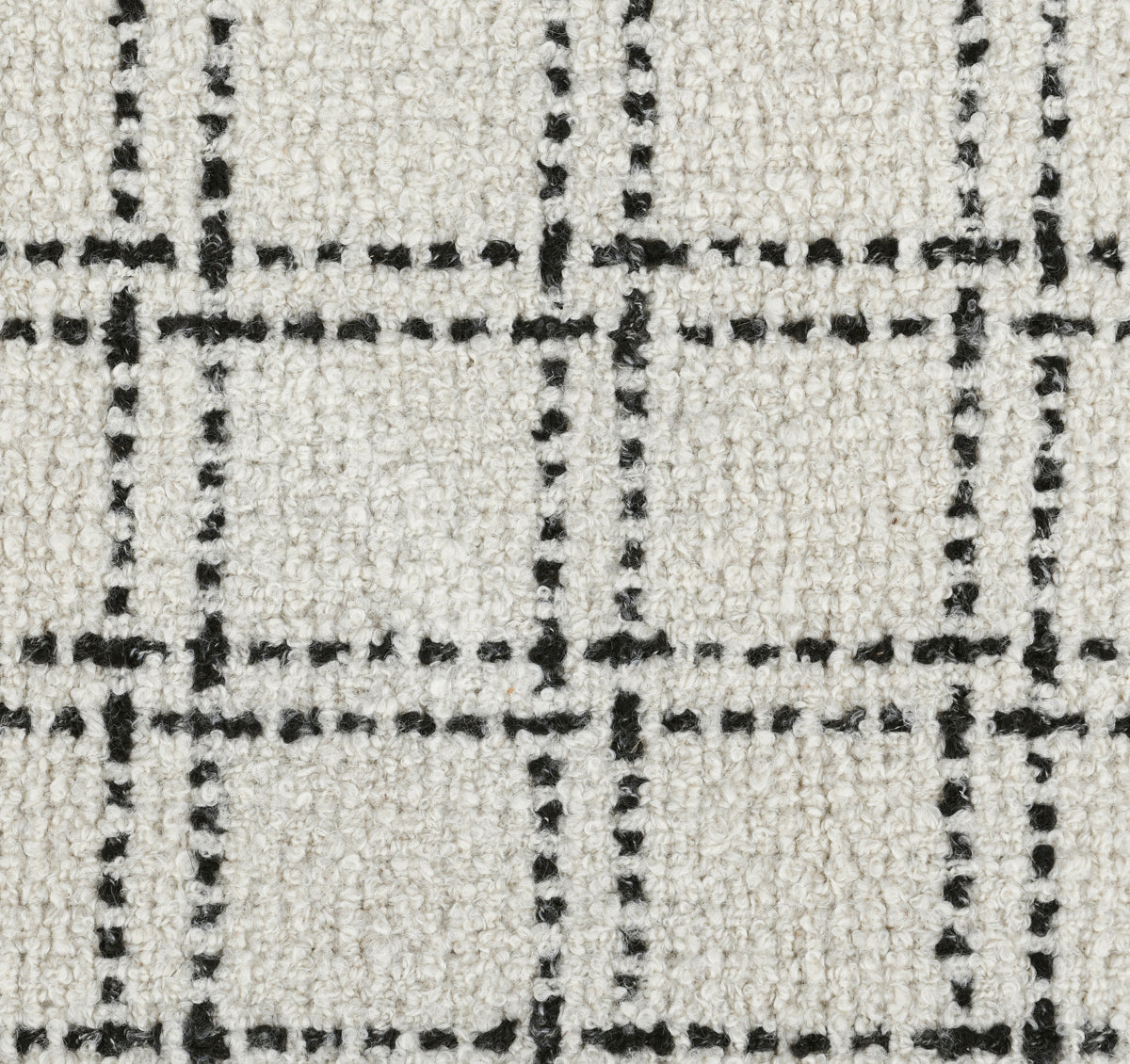 Bradbury Wool Rug - Check Ivory/Black - 2'x3'