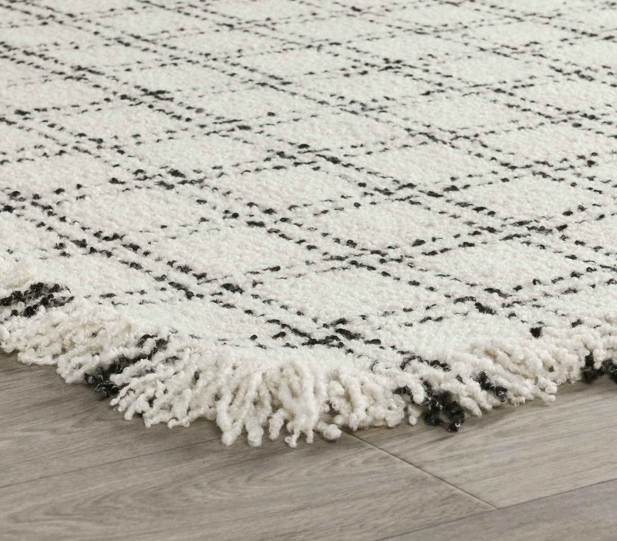 Bradbury Wool Rug - Check Ivory/Black - 2'x3'