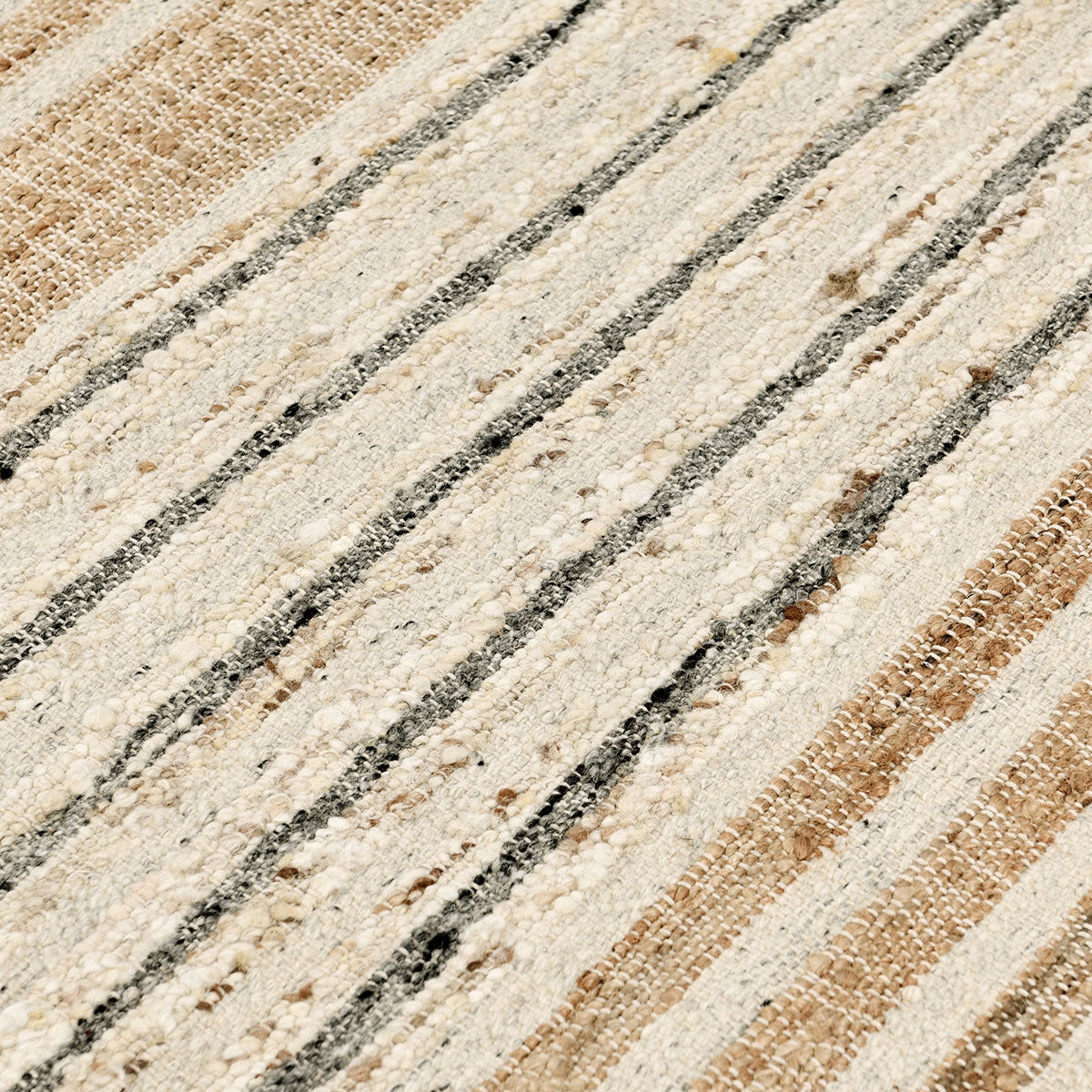 Pego Stripe Rug - Natural Multi - 2'x3'