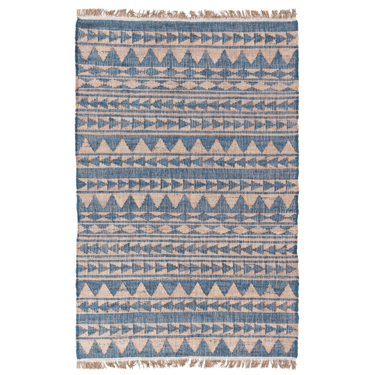 Solana Distressed Rug - Blue Natural - 2'x3'