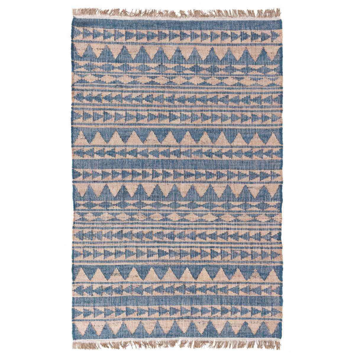 Solana Distressed Rug - Blue Natural - 2'x3'