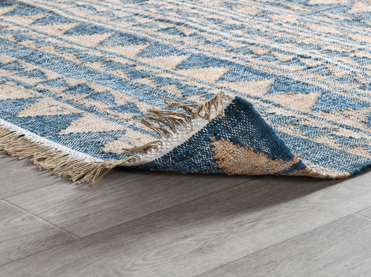 Solana Distressed Rug - Blue Natural - 2'x3'