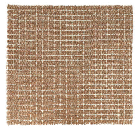 Windowpane Chenille Natural/Ivory