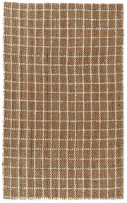 Windowpane Chenille Rug - Natural/Ivory - 8'x8'