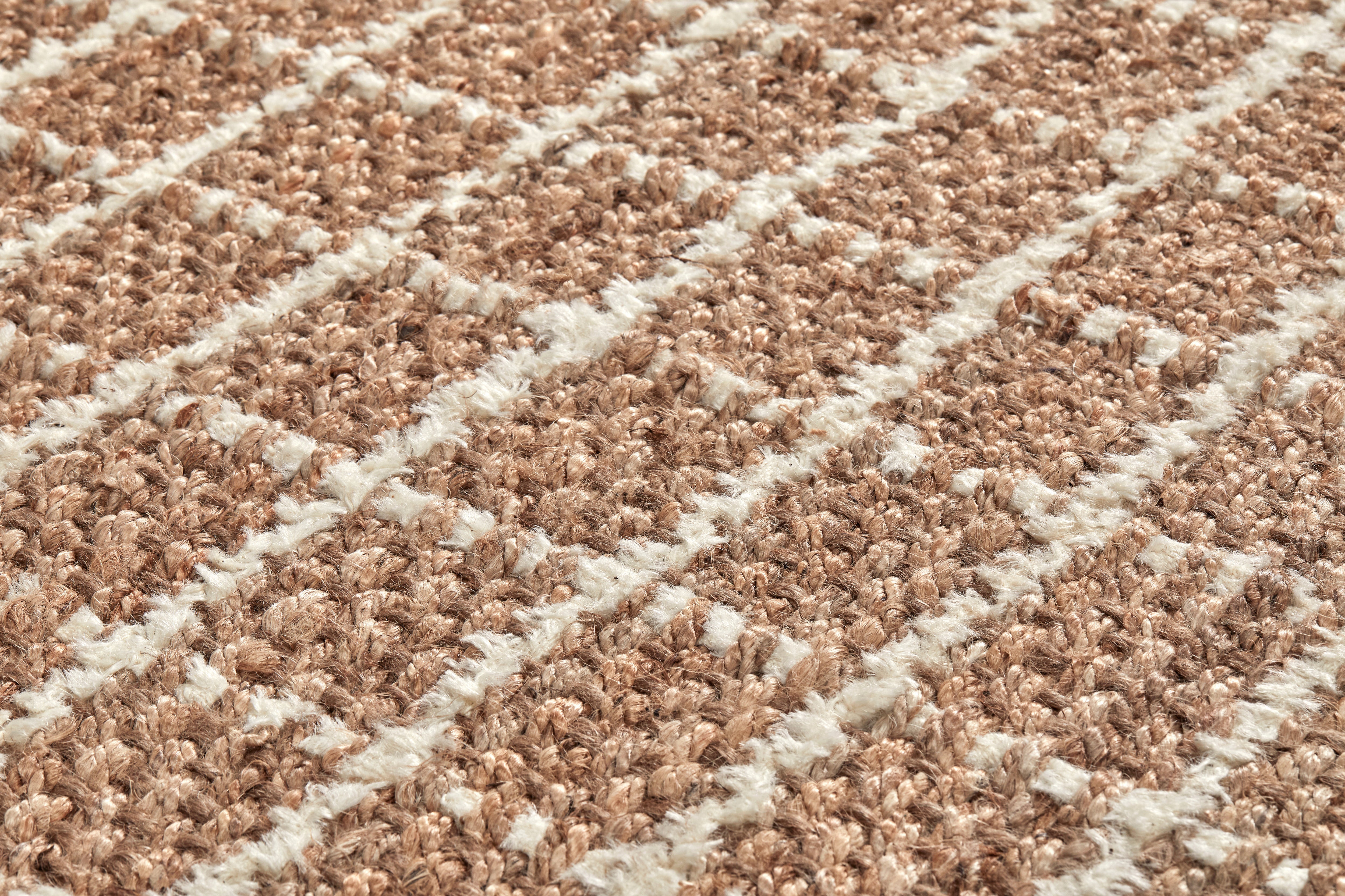 Windowpane Chenille Rug - Natural/Ivory - 8'x8'