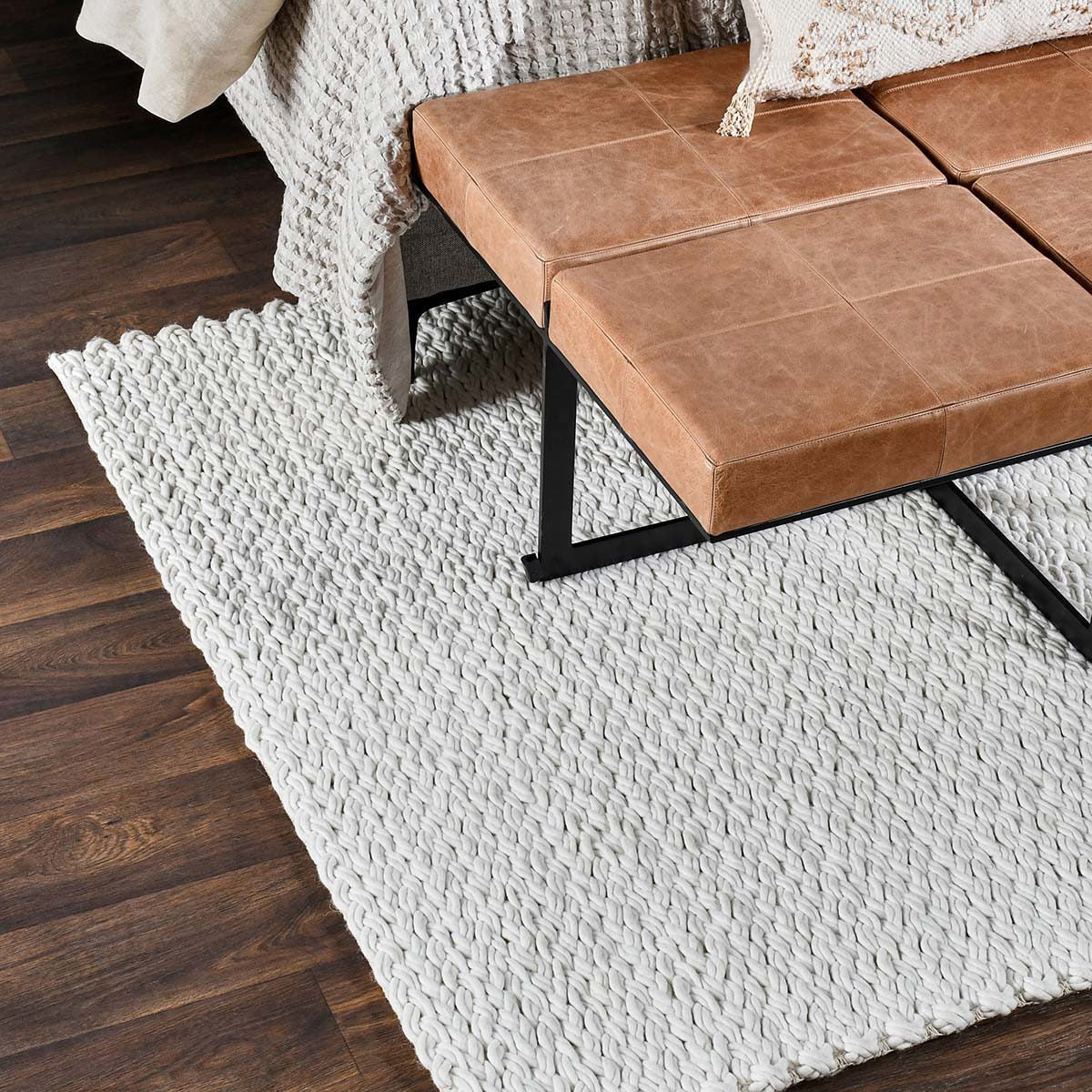 Oxnard Wool Rug - Ivory - 5'x8'