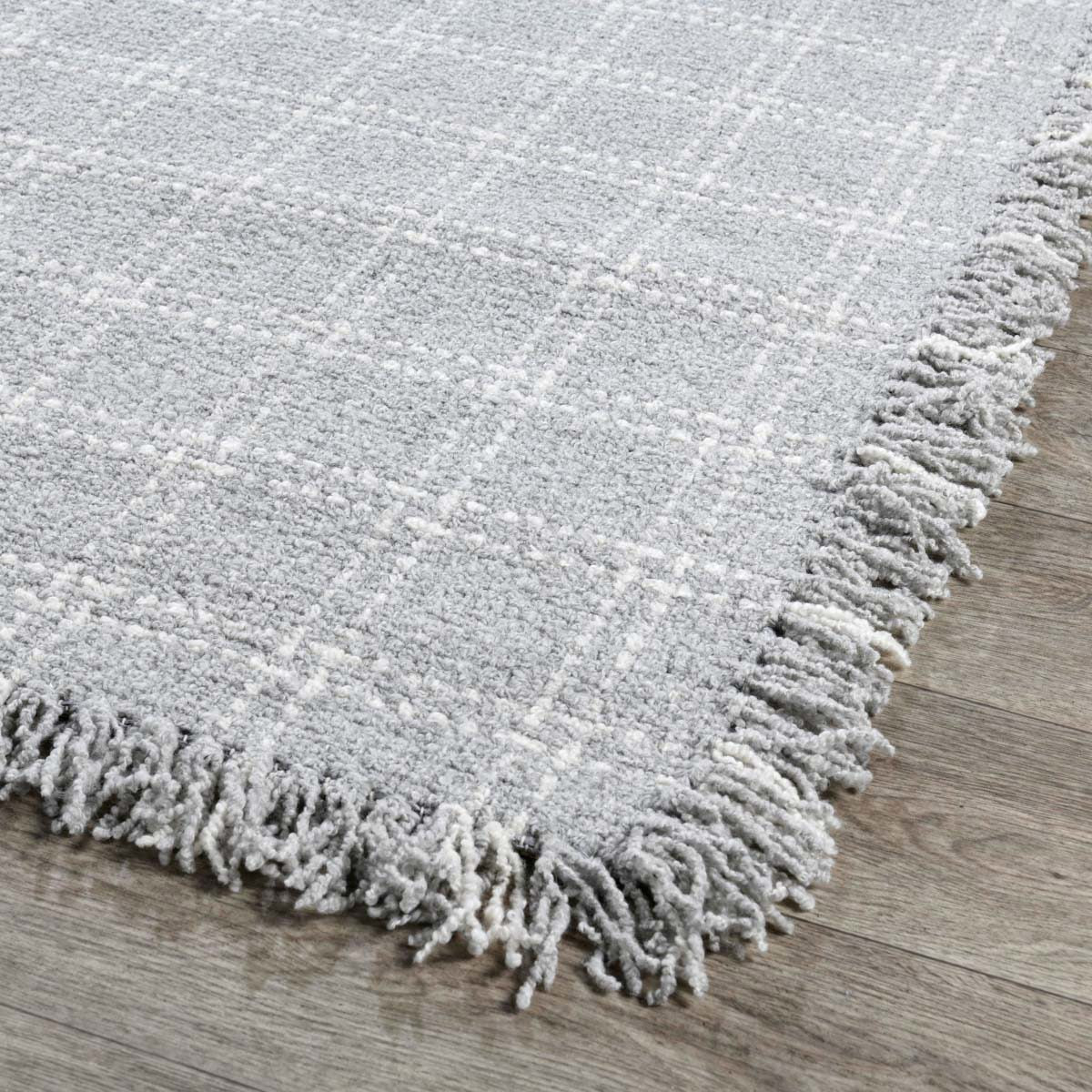 Bradbury Wool Rug - Check Pearl/Gray - 2'x3'