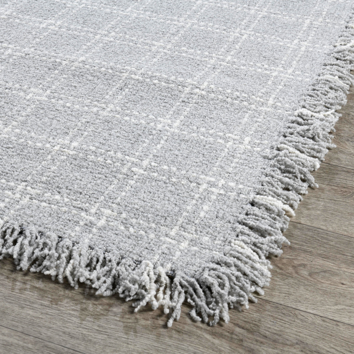 Bradbury Wool Rug - Check Pearl/Gray - 2'x3'