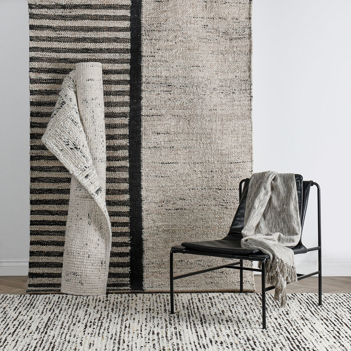 Kofu Stripe Natural/Black
