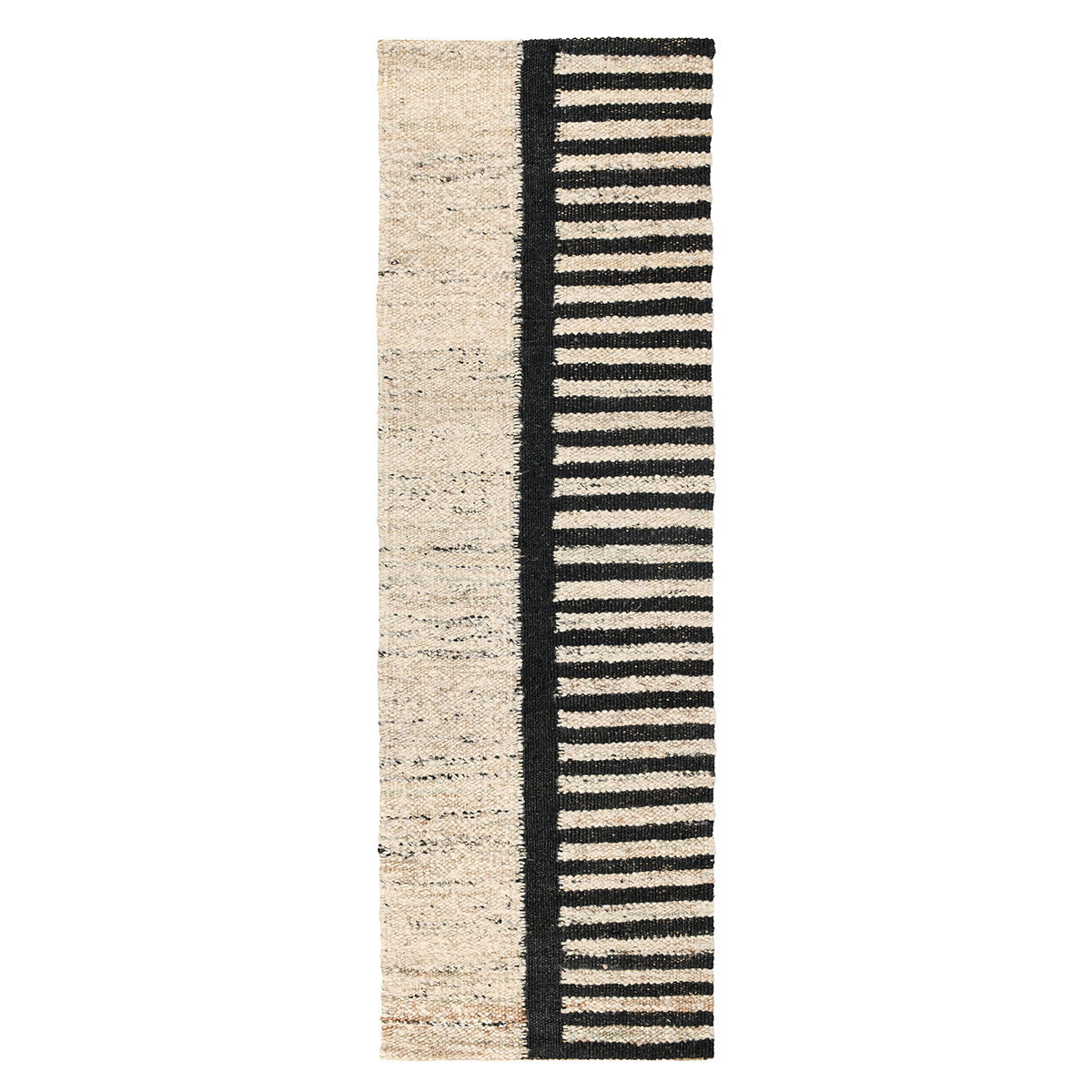 Kofu Stripe Rug - Natural/Black - 2'x3'